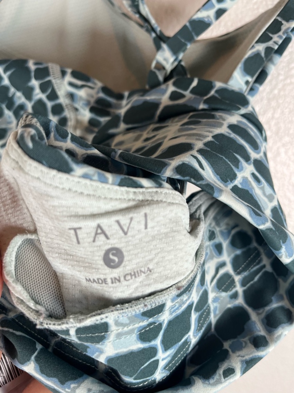Tavi Move Bra with Cross Back Straps in Pebble Tie Dye Women’s Small - Picture 7 of 10